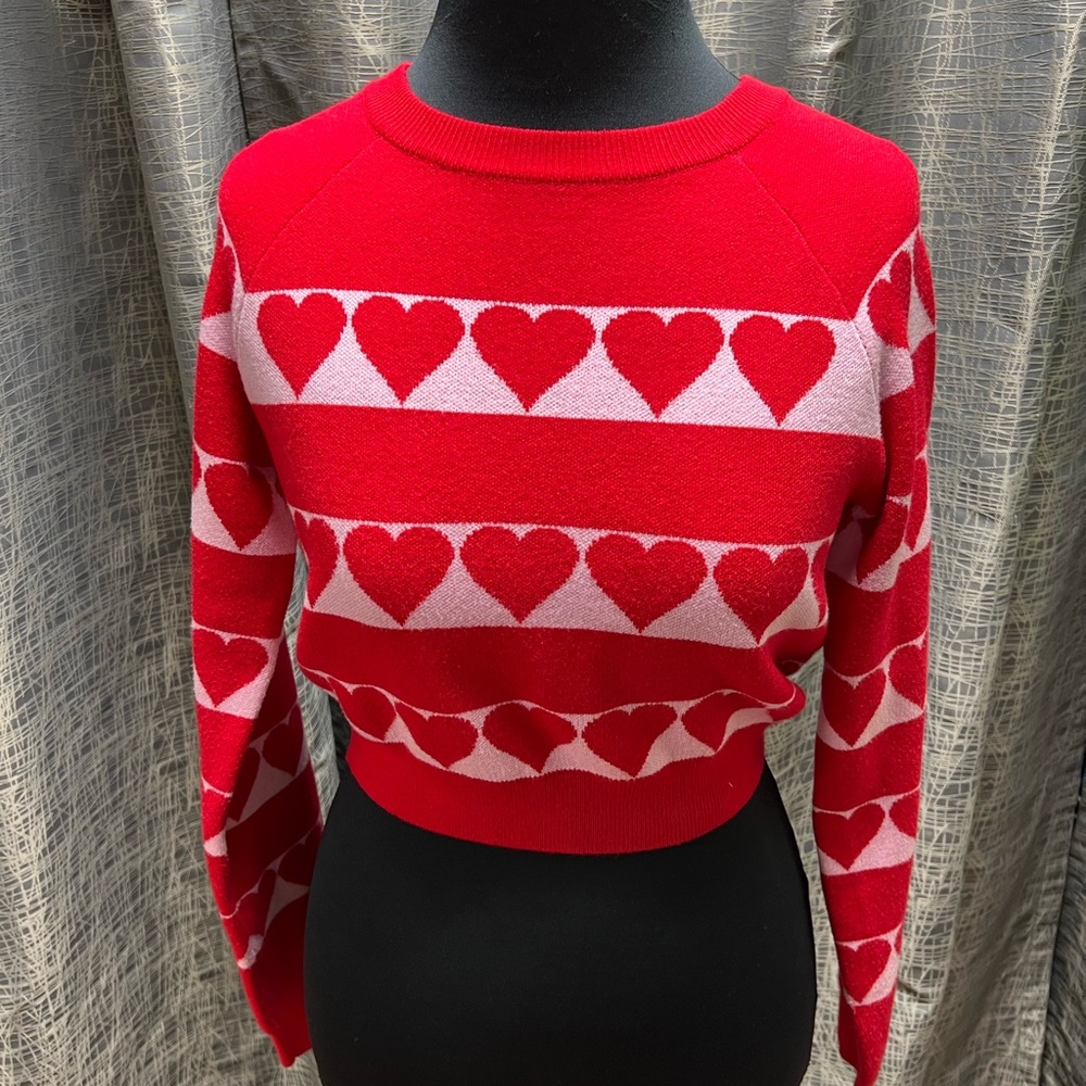 Altar'd State Valentine Heart Sweater